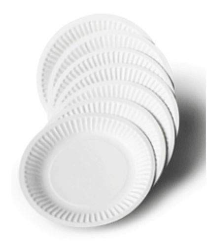 Paper Plates 9 inch/23cm - Pack of 100, Disposable Plates, Party Plate, Camping, Buffet