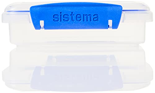 Sistema Lunch Food Storage Containers | 400 ml | Small Snack Pots | BPA-Free Plastic | Assorted Colours | 3 Count