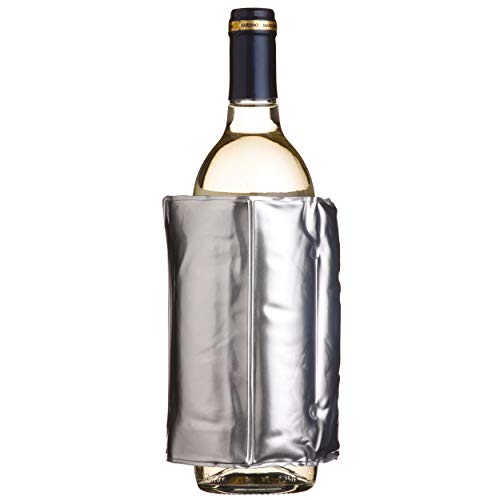 BarCraft KCBCWRAP Insulated Wine Cooler Sleeve, Silver Finish, 43 x 18 cm (17 x 7 inches)