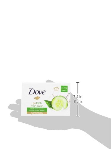 Dove Jabon Crema Go Fresh Set contains Hand Soaps 200 g, Pack of 2