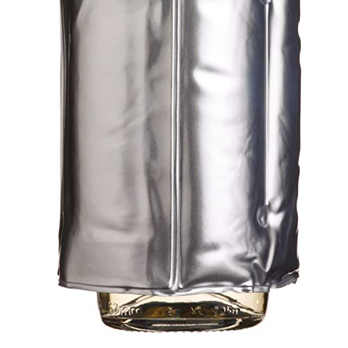 BarCraft KCBCWRAP Insulated Wine Cooler Sleeve, Silver Finish, 43 x 18 cm (17 x 7 inches)