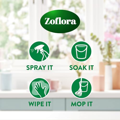 Zoflora Linen Fresh 12pc x 120ml, Concentrated 3-in-1 Multipurpose Disinfectant Kills 99.9% of Bacteria & Viruses