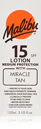 Malibu Sun Care Lotion with SPF 15 Miracle Tan 150 ml