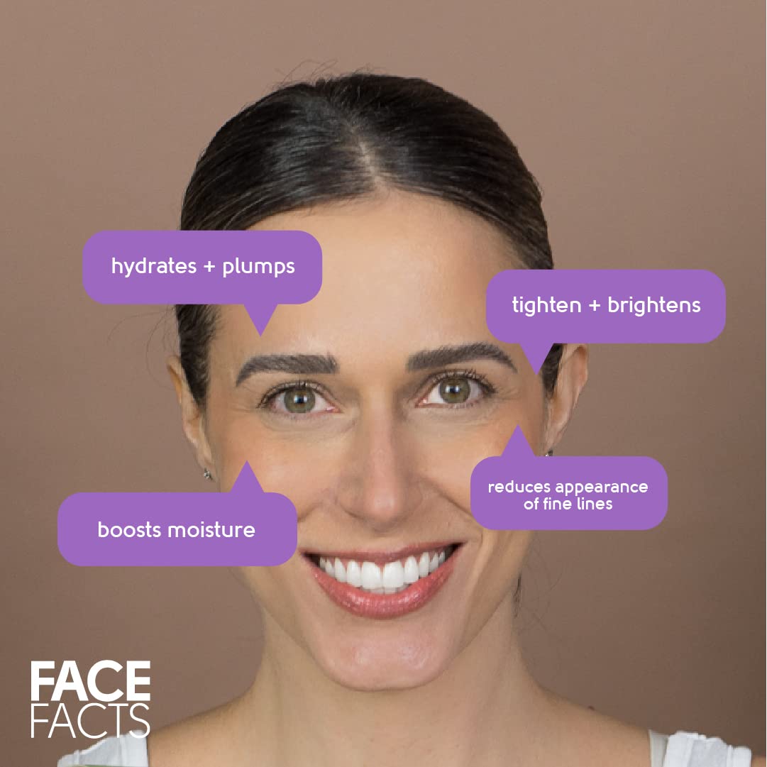 Face Facts Wrinkle Care Under-Eye Gel Patches | Collagen + Lavender | Helps reduce the appearance of fine lines + tightens | 4 Pairs