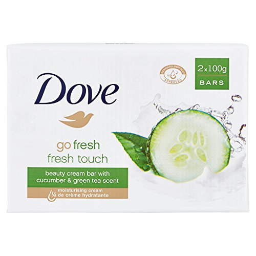 Dove Jabon Crema Go Fresh Set contains Hand Soaps 200 g, Pack of 2