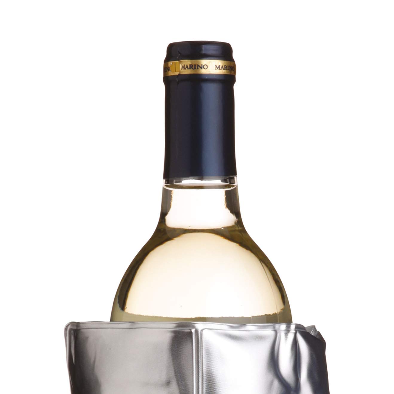 BarCraft KCBCWRAP Insulated Wine Cooler Sleeve, Silver Finish, 43 x 18 cm (17 x 7 inches)