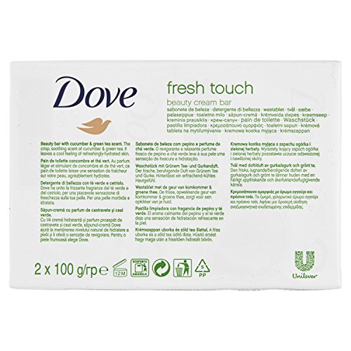 Dove Jabon Crema Go Fresh Set contains Hand Soaps 200 g, Pack of 2