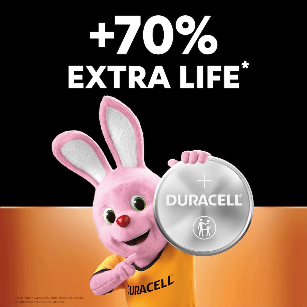 4X Duracell CR 2025 With Lithium (1 Blister Pack Of 4 Batteries) 4 Batteries