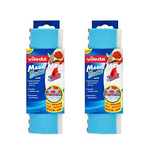 Vileda Magic Mop 3 Action Refill, Pack of 2 by Vileda