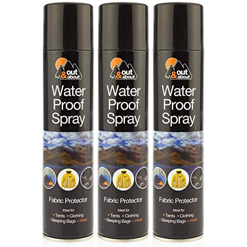 3 x Waterproof Spray Ideal For Tent Sleeping Bags, Rucksacks, Shoes, Boots & Umbrellas Outing Fishing Camping Fabric Protector 300ml by Wilsons Direct