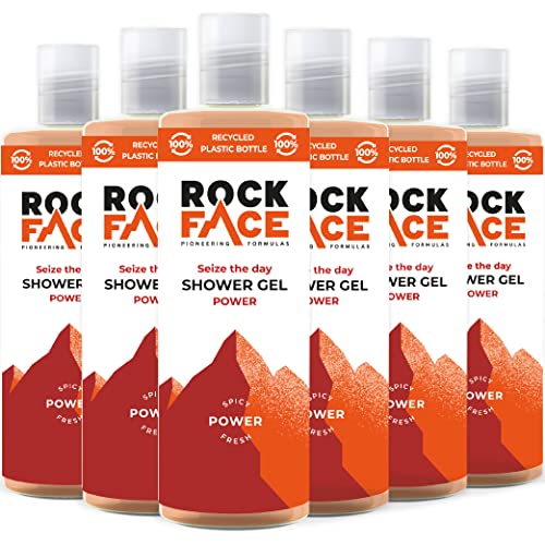 Rockface Mens Shower Gel, All in One Body Wash for Men, Fresh Masculine Scent, 200ml