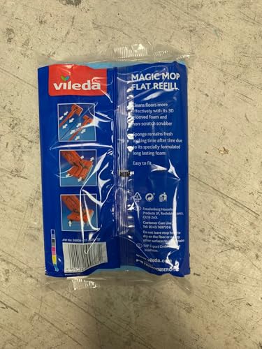 3 X Vileda Magic Mop Flat Refill