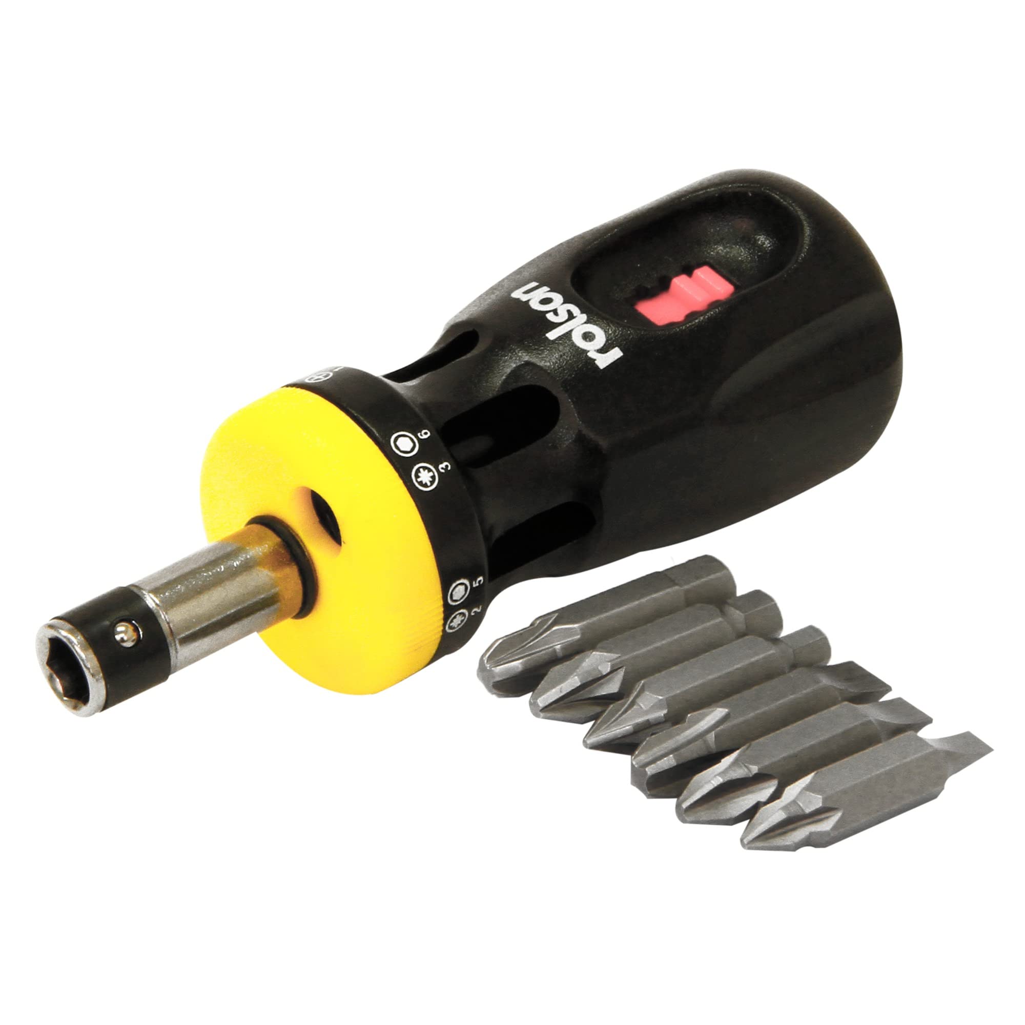 Rolson 28402 12-in-1 Stubby Screwdriver