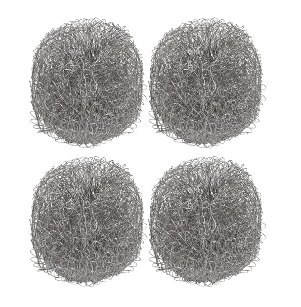 Dezpo Stainless Steel Kettle Descaler Balls, Set of 4 - Effective Limescale Remover, Reusable and Durable Silver Descaling Balls for Clean Kettles & Coffee Makers