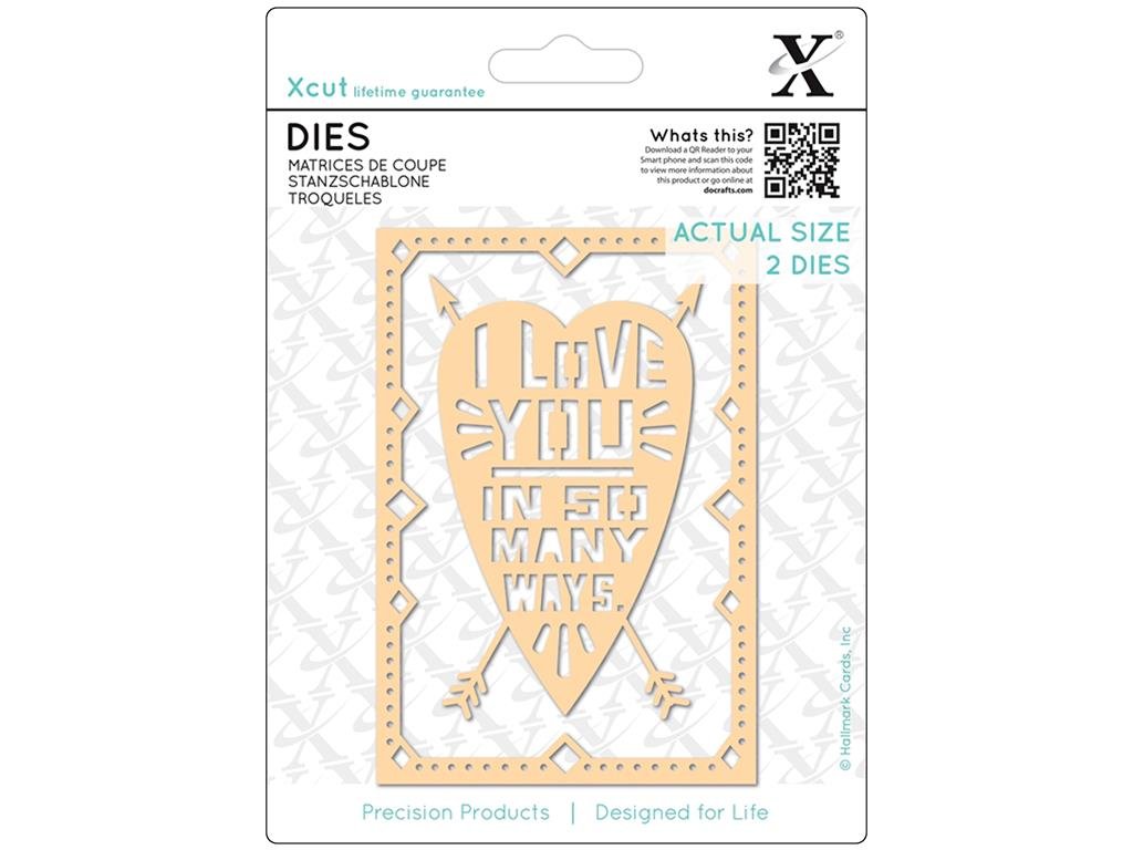 XCUT Die (2 Pieces) - I Love You