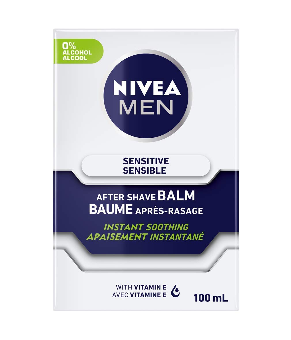 Nivea for Men Sensitive Post Shave Balm, Active Comfort System, 3.3-Ounce Bottles (Pack of 2) by Nivea