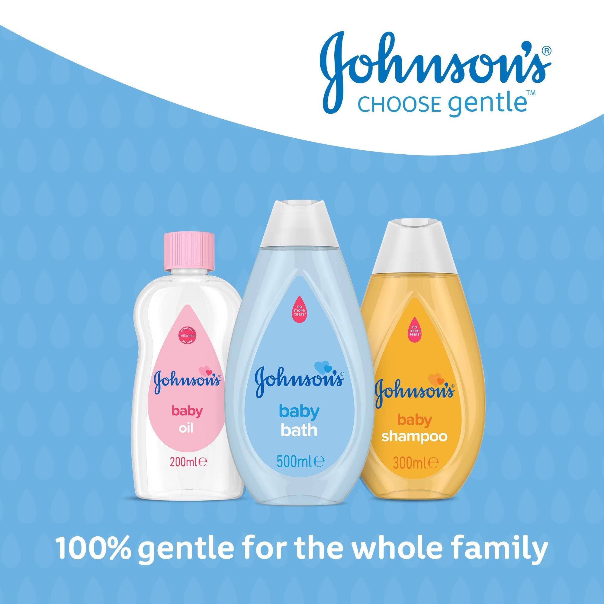 JOHNSON'S Baby Bath Multipack - Gentle and Mild for Delicate Skin and Everyday Use - pH Balanced for Delicate Skin - 3 x 500 ml