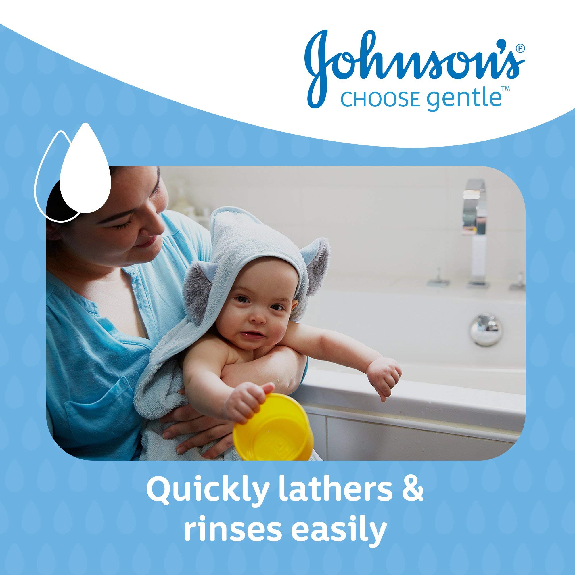 JOHNSON'S Baby Bath Multipack - Gentle and Mild for Delicate Skin and Everyday Use - pH Balanced for Delicate Skin - 3 x 500 ml