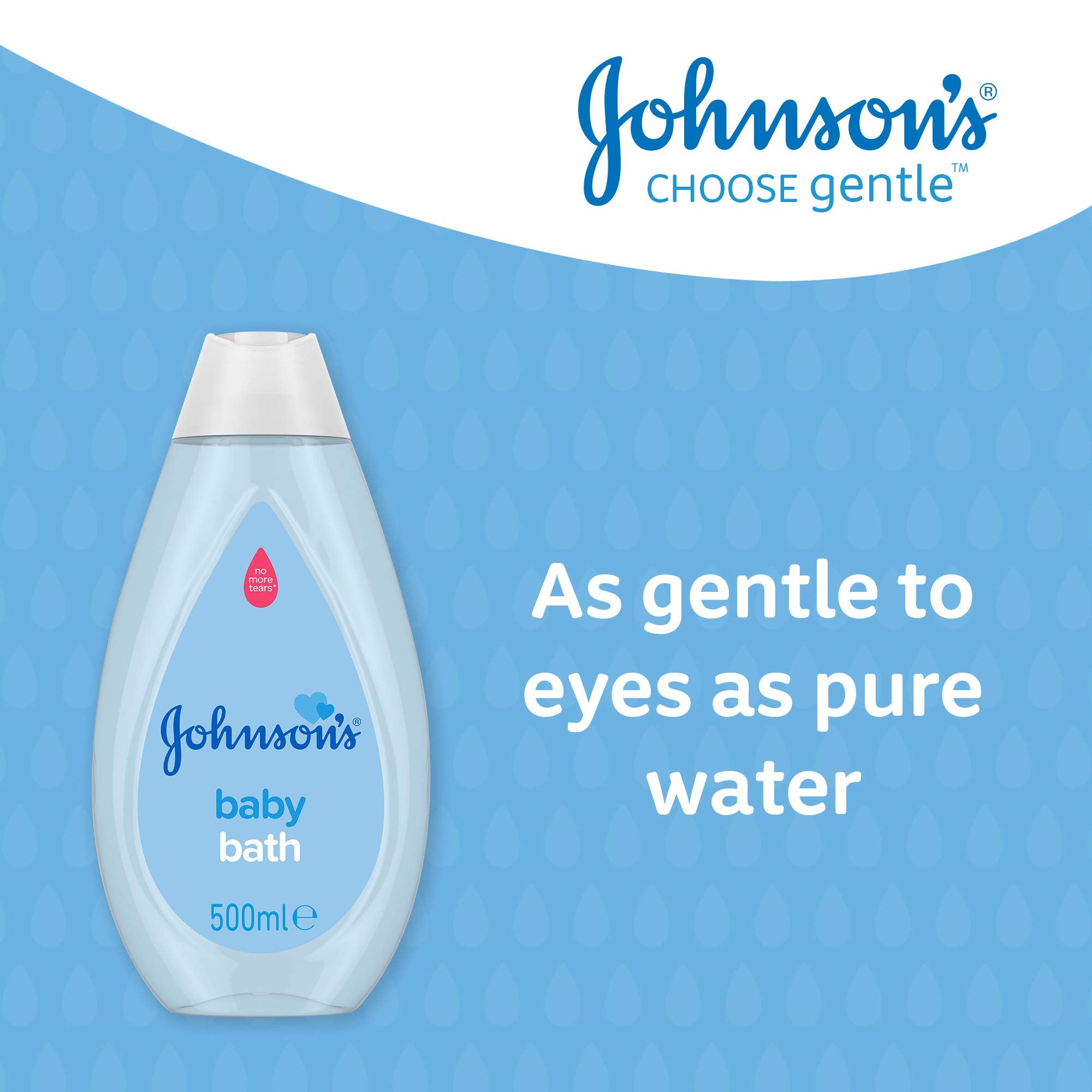 JOHNSON'S Baby Bath Multipack - Gentle and Mild for Delicate Skin and Everyday Use - pH Balanced for Delicate Skin - 3 x 500 ml