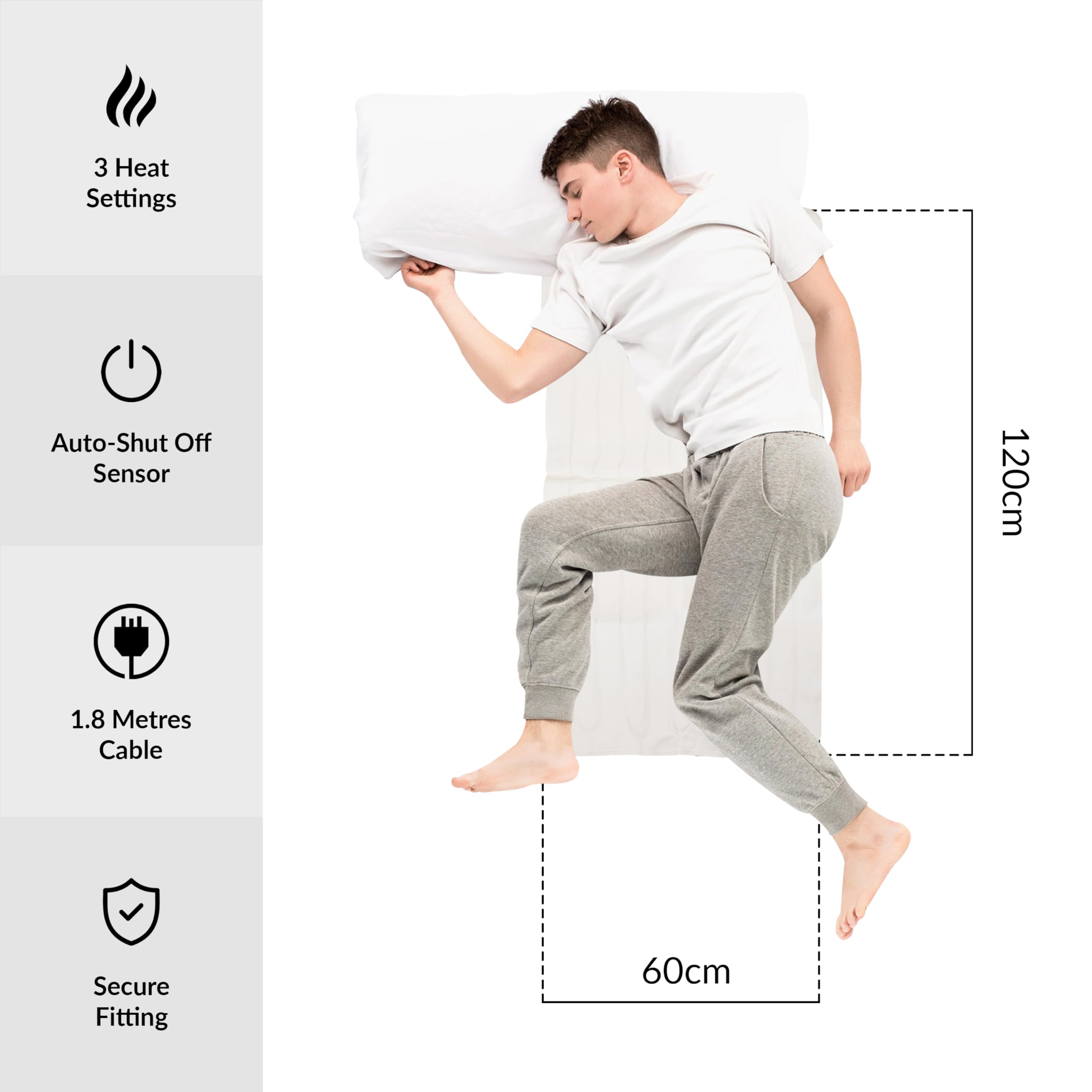 Heated Soft Electric Under Blanket Tie Down