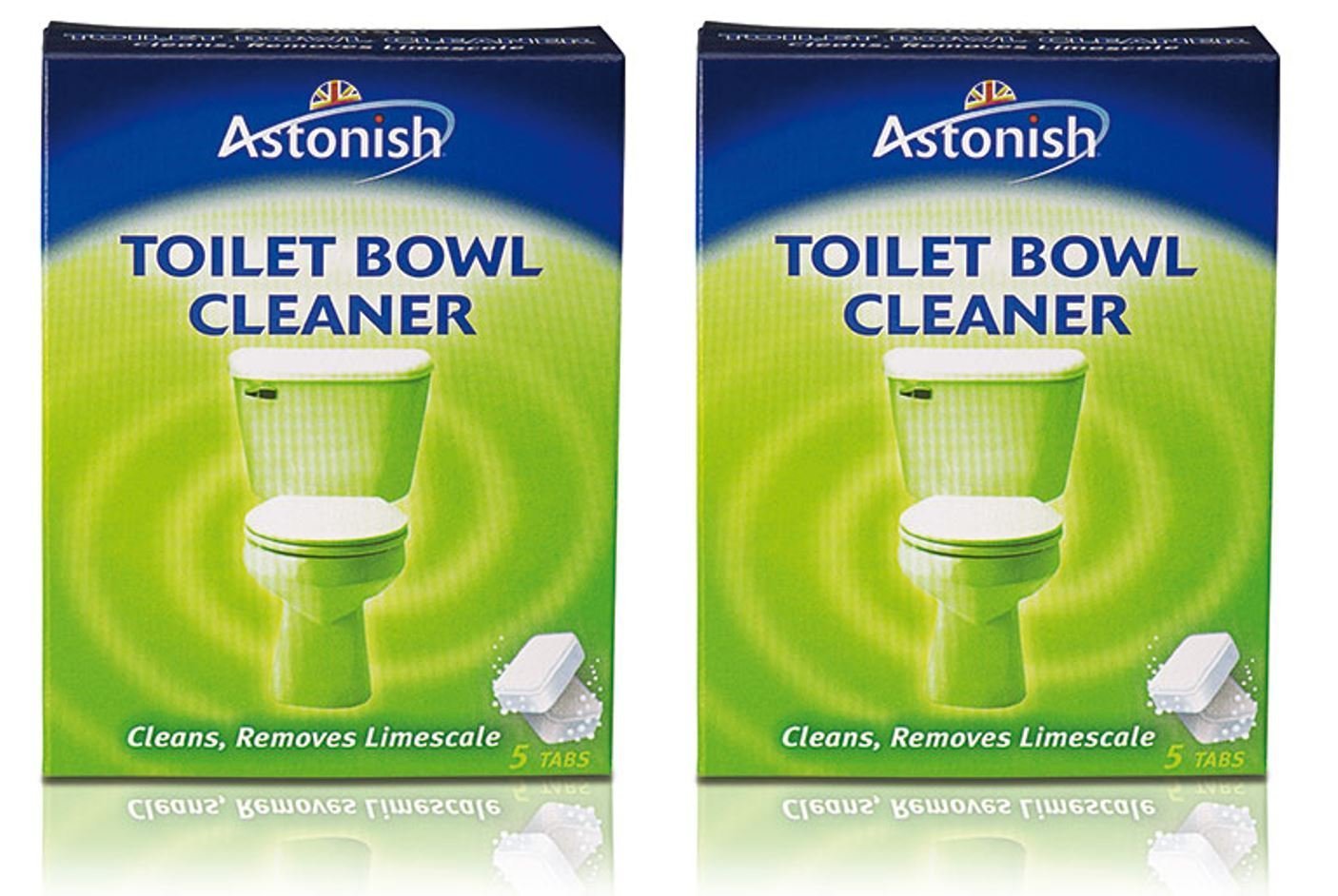 Pack of 2 Astonish Toilet Bowl Lime Scale Cleaner Tabs