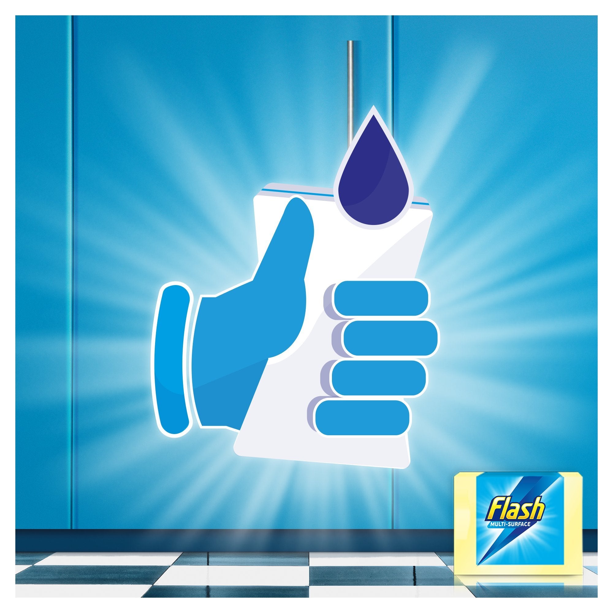 Flash Ultra Power Magic Eraser, Removes Impossible Stains Like Crayon on Walls, Tough Grease on Hobs or Grime on Wheel Hubs, 2X