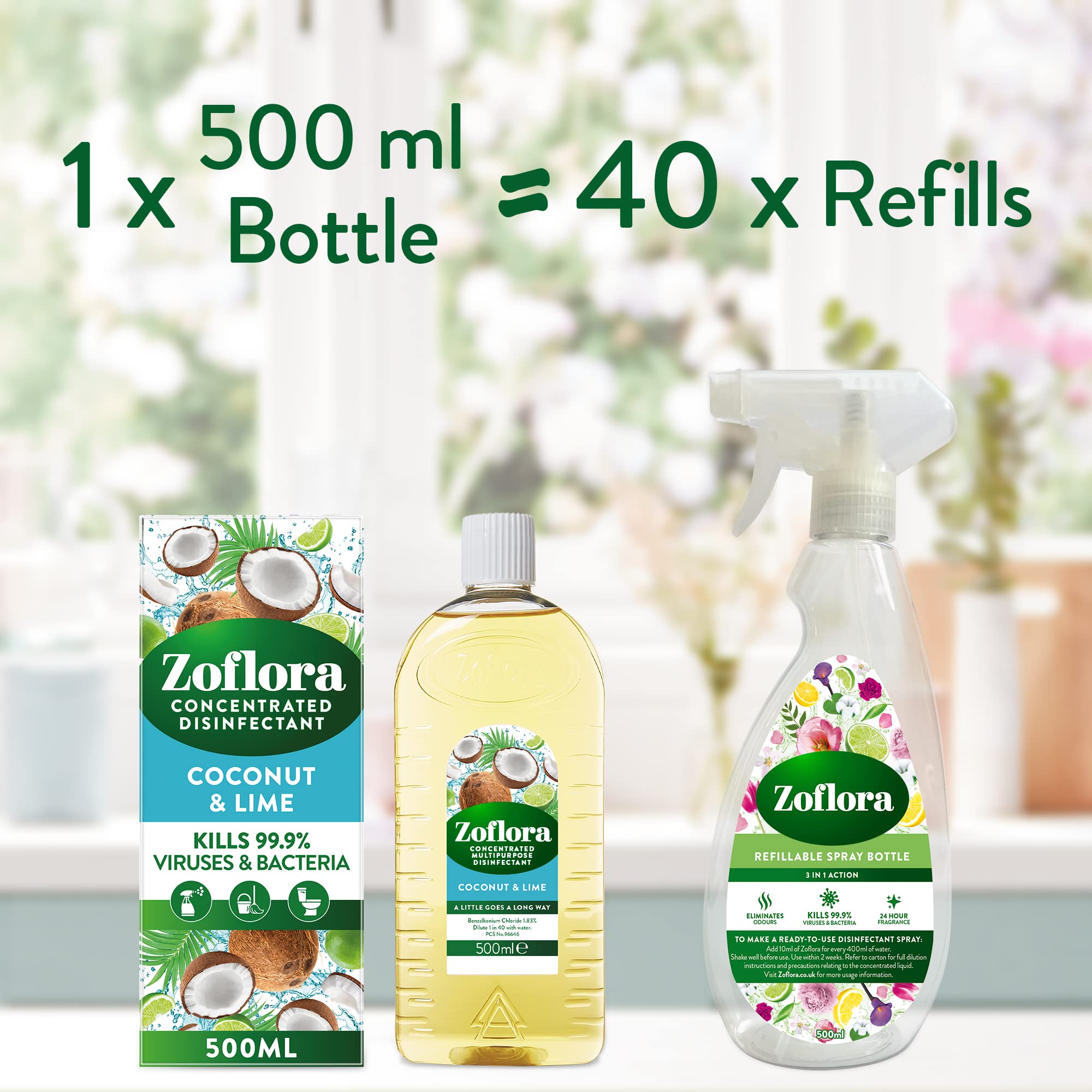 Zoflora Linen Fresh Concentrate, 500ml (Pack of 1)