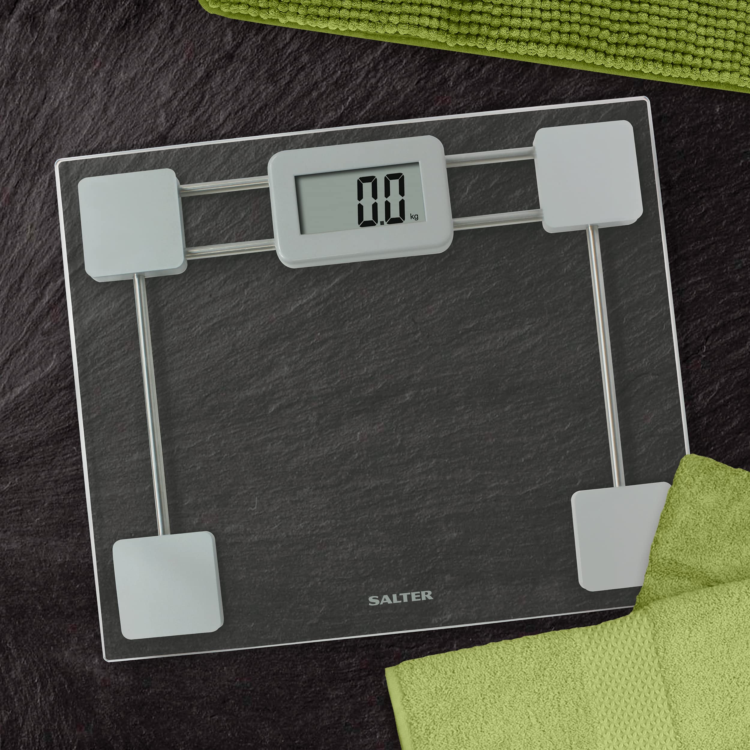 Salter Compact Glass Electronic Bathroom Scale