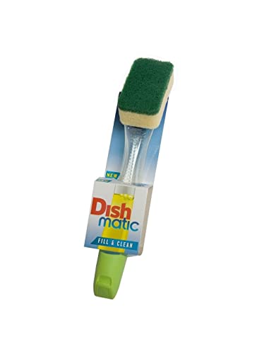 2XThe Dishmatic Washing Up Brush plus Heavy Duty Sponge - Bargain Genie