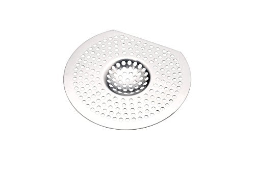 KitchenCraft Flat Sink Strainer / Shower Drain Hair Catcher, Aluminium, 13.5 cm - Bargain Genie