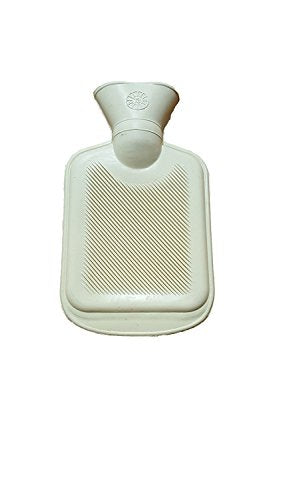 2 X Mini Hot Water Bottle - 0.5 Litre - Natural Rubber - Bargain Genie