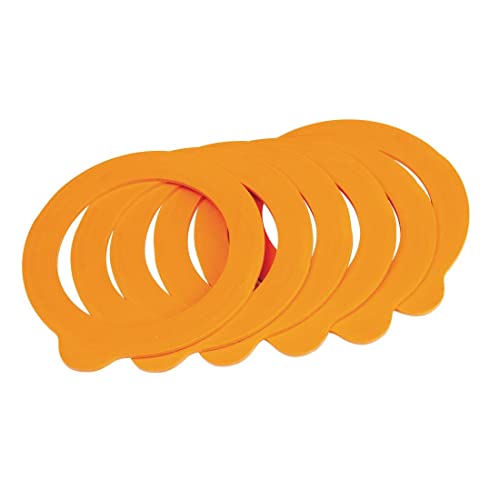 Kilner Standard Rubber Seals for Clip Top Jars, Orange