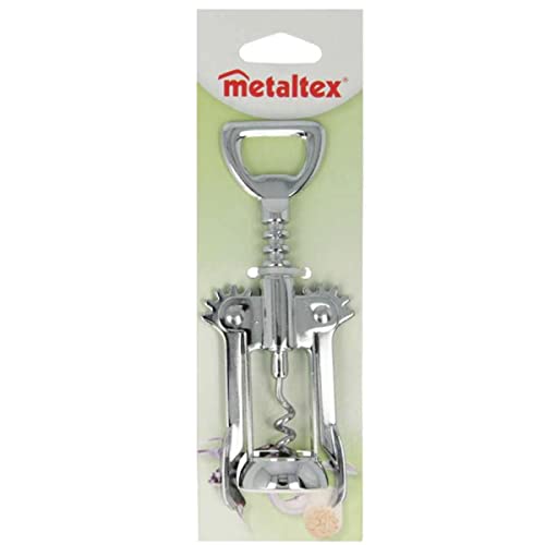 Metaltex Winged Corkscrew, Chrome, Stainless Steel - Bargain Genie