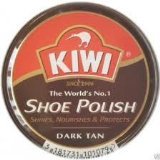 3 X Kiwi Shoe Polish Dark Tan 50ml - Bargain Genie