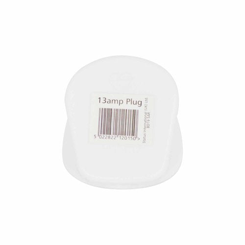 Status 13 A 3-Pin Plug - White (Pack of 3) - Bargain Genie