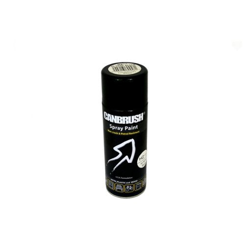 CANBRUSH Spray Paint - For Metal Plastic & Wood 400ML - Hi Temp Black H2 - Bargain Genie