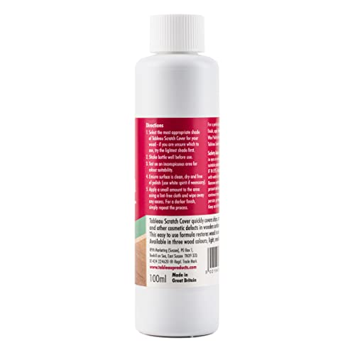 Tableau Scratch Cover, Covers Chips and Scratches On Wooden Surfaces, Restores Wood, 100ml - Bargain Genie