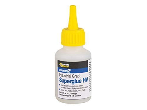 2 X Everbuild HV50 50 g High Viscosity Industrial Superglue