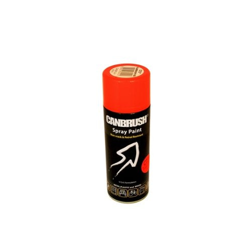 CANBRUSH Spray Paint - for Metal Plastic & Wood 400ML - Flourescent Red C72 - Bargain Genie