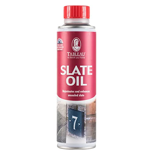 Tableau Slate Oil, Rejuvenating Oil for Use on Any Unsealed Slate to Quickly Restore Natural Beauty, Clear. 250ml - Bargain Genie