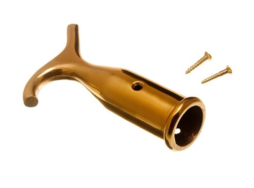 SASH Window Blind Pole Hook Polished Solid Brass - Bargain Genie