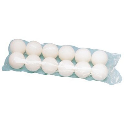 Table Tennis Balls White without Print – Pack of 12 - Bargain Genie