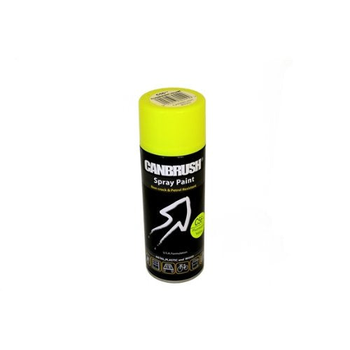 CANBRUSH Spray Paint - For Metal Plastic & Wood 400ML - Flourescent Yellow C56 - Bargain Genie