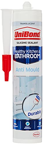 UNI2079323 Anti-Mould Kitchen& Bathroom Sealant Cartridge Translucent - Bargain Genie