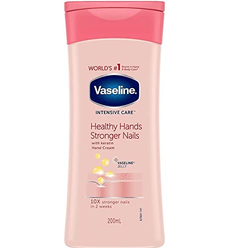 Vaseline Intensive Care Healthy Hands + Stronger Nails Hand Cream 200Ml - Pack of 2