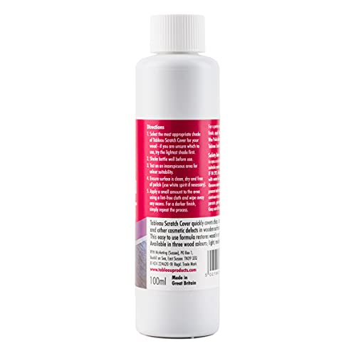 Tableau Scratch Cover, Covers Chips and Scratches On Wooden Surfaces, Restores Wood, 100ml - Bargain Genie