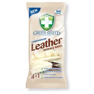 7 X Green Shield Conditioning Leather Surface Wipes 50 Pack - Extra Large Wipes - Bargain Genie