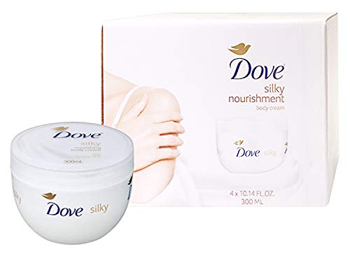 Dove Silky Nourishment Body Cream 300ml - 4 Pack - Bargain Genie