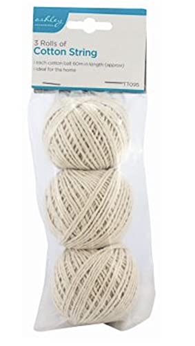 3 Rolls of Cotton String Household / DIY/ Office / Garden - Bargain Genie