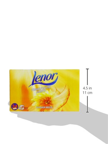 Lenor Tumble Dryer Summer Breeze Sheets Box 34 - Bargain Genie